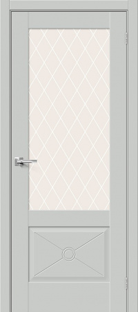 Прима-13.Ф2.0.0 Grey Matt White Сrystal